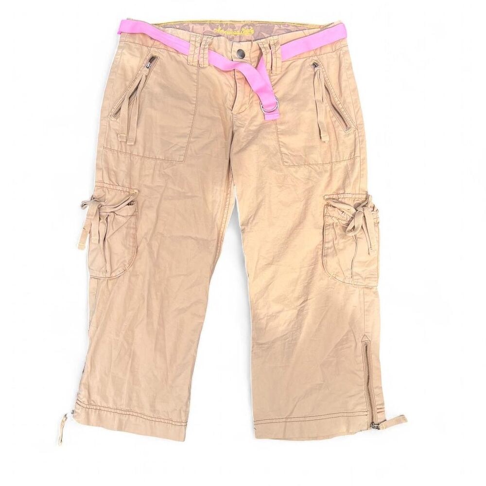 Y2K American Eagle Cargo Capri Pants C16